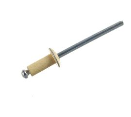 Заклёпка вытяжная слоновая кость (150 шт; 4х10 мм; RAL 1014150) Качественный КРЕПЕЖ 0200539 КЧ 