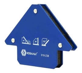 Угольник магнитный Стрелка (80 мм; 3 угла; до 11 кг) КОБАЛЬТ 918-238 