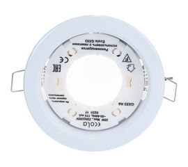 Светильник Ecola GX53 H4 без рефлектора /белый/ 38x106 /к+/ FW53H4ECB 