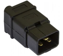 Разъем Hyperline CON-IEC320C20 IEC 60320, C20, 220В, 16A, на кабель, контакты на винтах (плоские выступающие штыревые контакты в пластиковом обрамлении), прямой 54435 