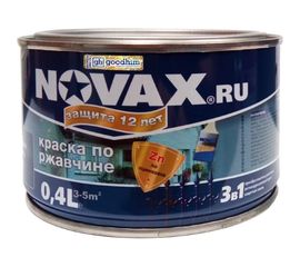 Грунт-эмаль Goodhim NOVAX 3в1 желтый RAL 1021, матовая, 0,4 кг 39498 