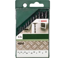 Набор сверл по металлу HSS-R (1.5-6.5 мм; 13 шт.) Bosch 2609255031 