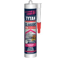 Монтажный клей TYTAN PROFESSIONAL Classic Fix каучуковый прозрачный 310мл 62949 