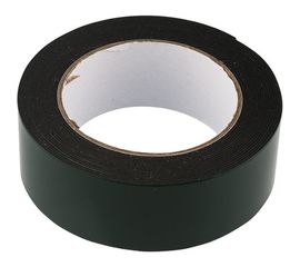 Двухсторонняя клейкая лента REXANT черная, вспененная ЭВА основа, 40 мм, ролик 5 м 09-6140 