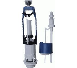 Арматура для бачка Псков кнопка, нижняя подводка, металлизированный, 69.55.33.3.2 28140 