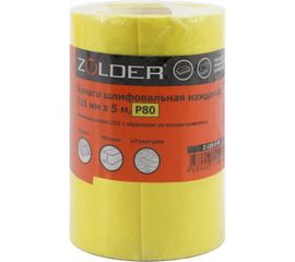 Бумага шлифовальная наждачная (5 м; 115 мм; Р80) ZOLDER Z-105-5-80 