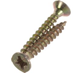 Шуруп Качественный КРЕПЕЖ желтый цинк 3.5x25, 360 шт. 0300439 КЧ 