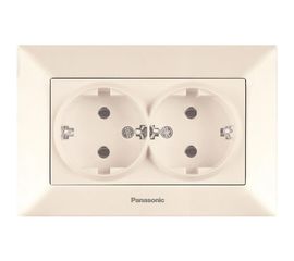 Розетка Panasonic 2-я с/з крем Arkedia 54744 WMTC0205-2BG-RES 