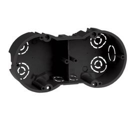 Установочная коробка IEK КМ40007 2х местная для твердых стен 141x70x45 с саморезами UKT20-141-070-045 