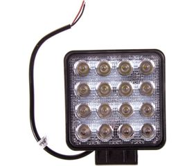 Светодиодная фара SKYWAY OFF ROAD квадратная 12V/24V 48W 6000К 16 диодов, ближний свет S07201016 