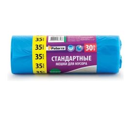 Мешки для мусора (30 шт; 35 л) синие PATERRA 106-054 