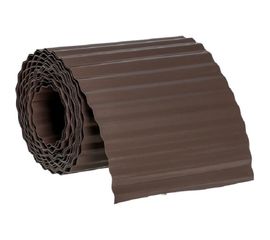 Бордюрная лента Дачная мозаика гофрированная коричневая 9м х 30см 13063 