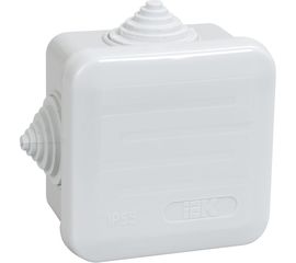 Распаячная коробка IEK открытой проводки, 70x70x40, IP44, КМ41236, 4 гермоввода,защелкивающаяся крышка UKOZ11-070-070-040-K41-44 