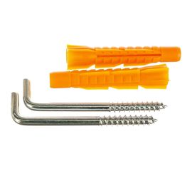 Шуруп с костылем Tech-Krep 6х75 с универсальным дюбелем 10,0х61 2 шт - пакет 114326 