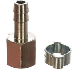 Переходник 1/4F - елочка (8 мм; обжимное кольцо 8х13 мм) FUBAG 180251 