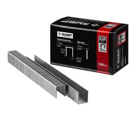 Скобы особотвердые тип 53F ПРОФЕССИОНАЛ (5000 шт; 13 мм) ЗУБР 31950-13 