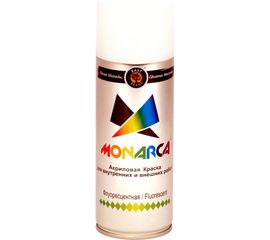 Аэрозольная краска MONARCA флуоресцентная Белый 41010 