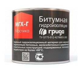 Битумная мастика ГРИДА МГХ-Г. 2 КГ, 1/210 206172 