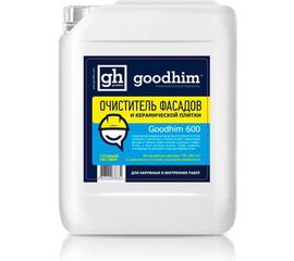 Очиститель фасадов и керамической плитки Goodhim 600 концентрат 1:5, 10л 38849 