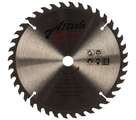 Диск пильный (184 мм; 40T; 16 мм) по дереву профи АТАКА 8079540 
