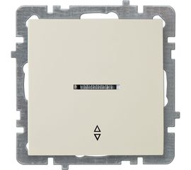 Выключатель Nilson 1-кл. СУ с подсветкой проходной , TOURAN-ALEGRA-THOR, кремовый 24120408 
