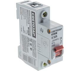 Автоматический выключатель Светозар 1-полюсный B тип расцепления 50 A 230/400 В 49050-50-B 