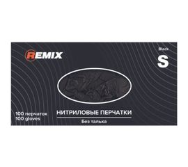 Нитриловые перчатки REMIX GENERAL, черные, размер S, RMX019 