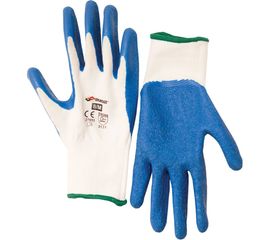 Перчатки SKRAB, полиэстер с латексным рифленным покрытием, 8/M 27653 