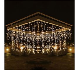 Новогодняя гирлянда занавес Eurosvet 200-101 белый a044057 