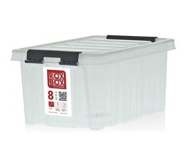 Контейнер с крышкой Rox Box 8 л, прозрачный 008-00.07 