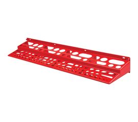 Пластиковая полка для инструмента FIT, 96 отверстий, 610х150 мм, красная 65706 