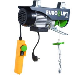 Лебедка электрическая стационарная (г/п 500/1000 кг, высота подъема 12/6 м, IP54) EURO-LIFT РА-1000А 00006520 