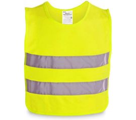 Детский аварийный сигнальный жилет со световозвращающими элементами DolleX, желтый, ГОСТ ZSN-CHY 