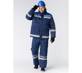 Зимний костюм Факел Горизонт-ЛЮКС темно-синий/васильковый, р.64-66, рост 170-176 52913000.038 