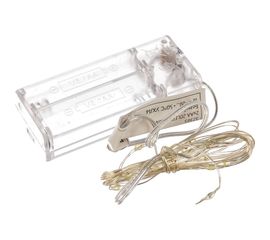 Гирлянда FERON 20 LED 5000К, батарейки 2 АА, IP20, шнур 0,5м ,CL570 32365 