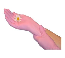 Нитриловые перчатки EcoLat Pink 100 шт./уп. размер M, 3435/M 
