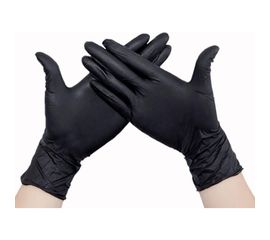 Нитриловые перчатки EcoLat Black 100 шт./уп. размер M, 3740/M 