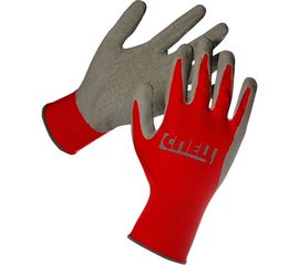 Перчатки СПЕЦ нейлон, красные, частичное покрытие латекс, р.10 31024016-10 