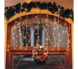 Новогодняя гирлянда занавес Eurosvet 200-002 белый a044086 