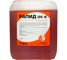 Кислотное средство от ржавчины, солевых пленок для цветных металлов Рапид 04К 5 л, концентрат 04363 