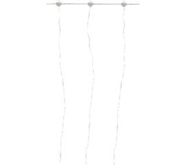 Светодиодная гирлянда TDM Роса - занавес, 2х2 м, 200LED, белый, ПДУ, USB, IP20 SQ0361-0087 