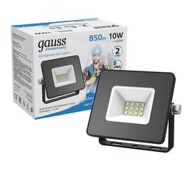 Светодиодный прожектор Gauss LED 10W COB IP65 613100310 