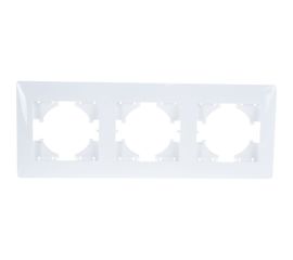 Рамка GUSI ELECTRIC Bravo 3-местная, цвет белый С1030-001 