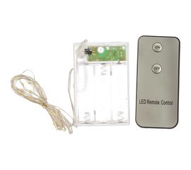 Электрогирлянда VEGAS Нить 20 холодных ламп, серебристый провод, с пультом, дисплей-бокс 55105 