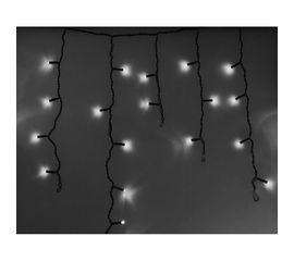 Гирлянда Neon-Night АЙСИКЛ бахрома, 2.4х0.6м, черный ПВХ, 88 LED БЕЛЫЕ 255-032 