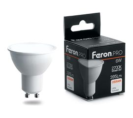 Светодиодная лампа FERON PRO LB-1606 GU10 6W 2700K OSRAM LED 38086 