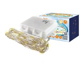 Светодиодная гирлянда TDM Роса 100, 100LED, 10м, 3000К, 3хАА SQ0361-0058 