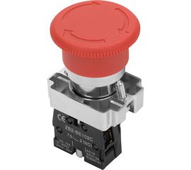 Аварийная поворотная кнопка duwi BS542 "Грибок" с фиксацией красная, 26864 2 