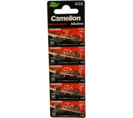 Батарейка для часов Camelion G5 BL-10 Mercury Free AG5-BP10 0%Hg 393A/LR754/193 12813 