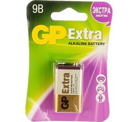 Алкалиновая батарейка GP Крона 1 шт Extra Alkaline 1604AX-5CR1 Extra 10/200 